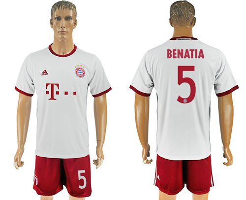 Bayern Munchen 5 Benatia Sec Away Soccer Club Jersey