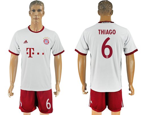 Bayern Munchen 6 Thiago Sec Away Soccer Club Jersey