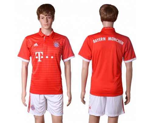 Bayern Munchen Blank Home Soccer Club Jersey