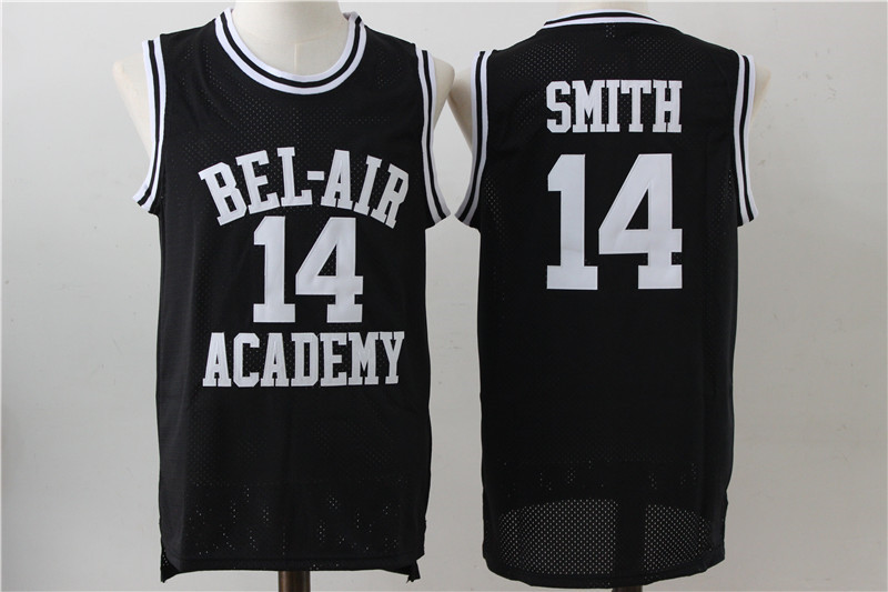 Bel Air Academy 14 Will Smith Black Stitched Movie Jersey