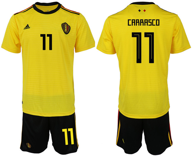 Belgium 11 CARRASCO Away 2018 FIFA World Cup Soccer Jersey