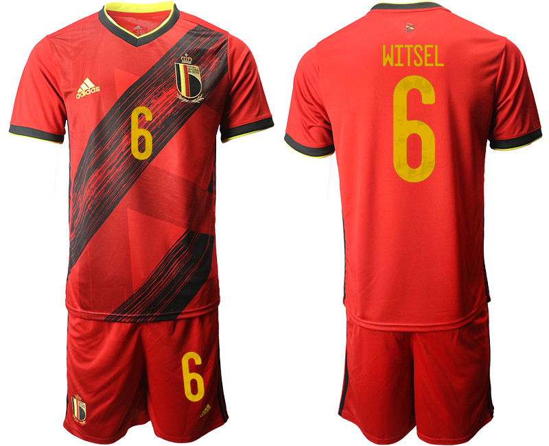 Belgium 6 WITSEL Home UEFA Euro 2020 Soccer Jersey