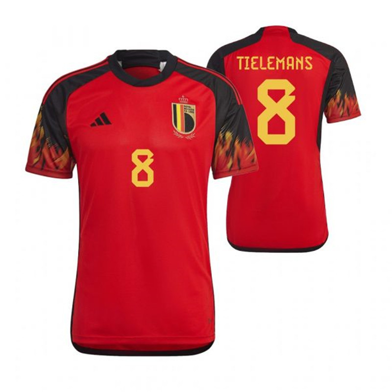 Belgium 8 TIELEMANS Home 2022 FIFA World Cup Thailand Soccer Jersey