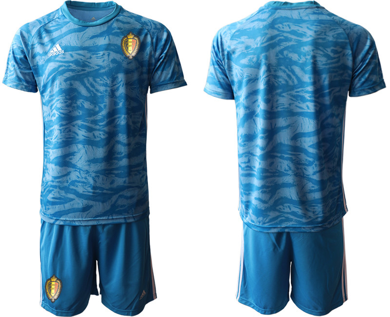 Belgium Blue Goalkeeper UEFA Euro 2020 Soccer Jersey