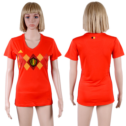 Belgium Home Women 2018 FIFA World Cup Soccer Jersey