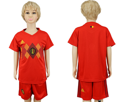 Belgium Home Youth 2018 FIFA World Cup Soccer Jersey