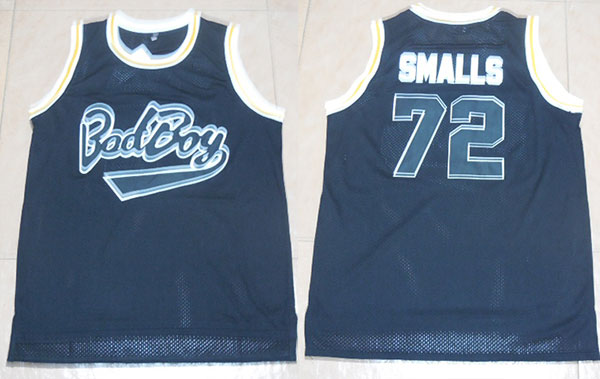 Biggie Smalls 72 Bad Boy Basketball Black Jersey