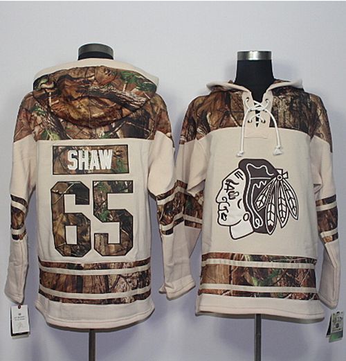 Blackhawks 65 Andrew Shaw Cream Camo Stitched NHL Jersey