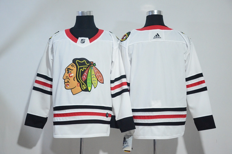 Blackhawks Blank White  Jersey