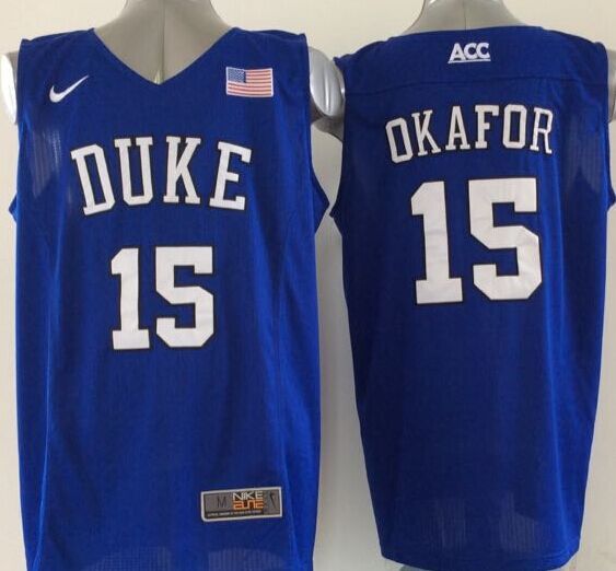 Blue Devils 15 Jahlil Okafor Royal Blue Basketball Elite Stitched NCAA Jersey