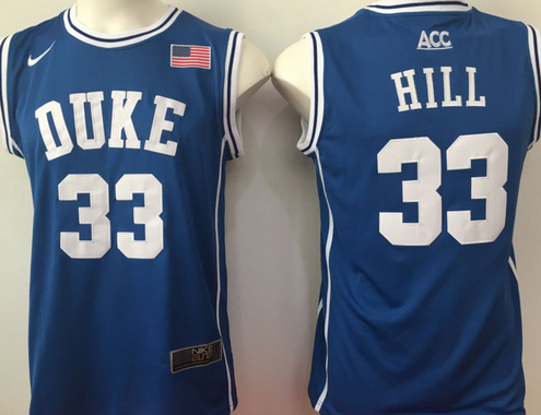 Blue Devils 33 Grant Hill Royal Blue Basketball Elite Stitched NCAA Jersey