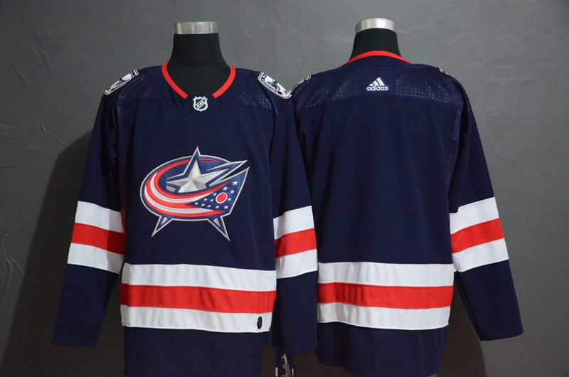 Blue Jackets Blank Navy  Jersey