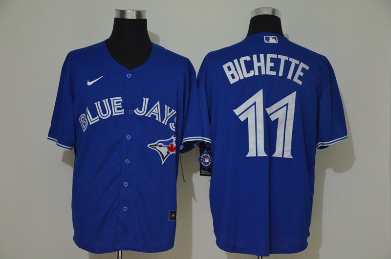 Blue Jays 11 Bo Bichette Royal 2020 Nike Cool Base Jersey