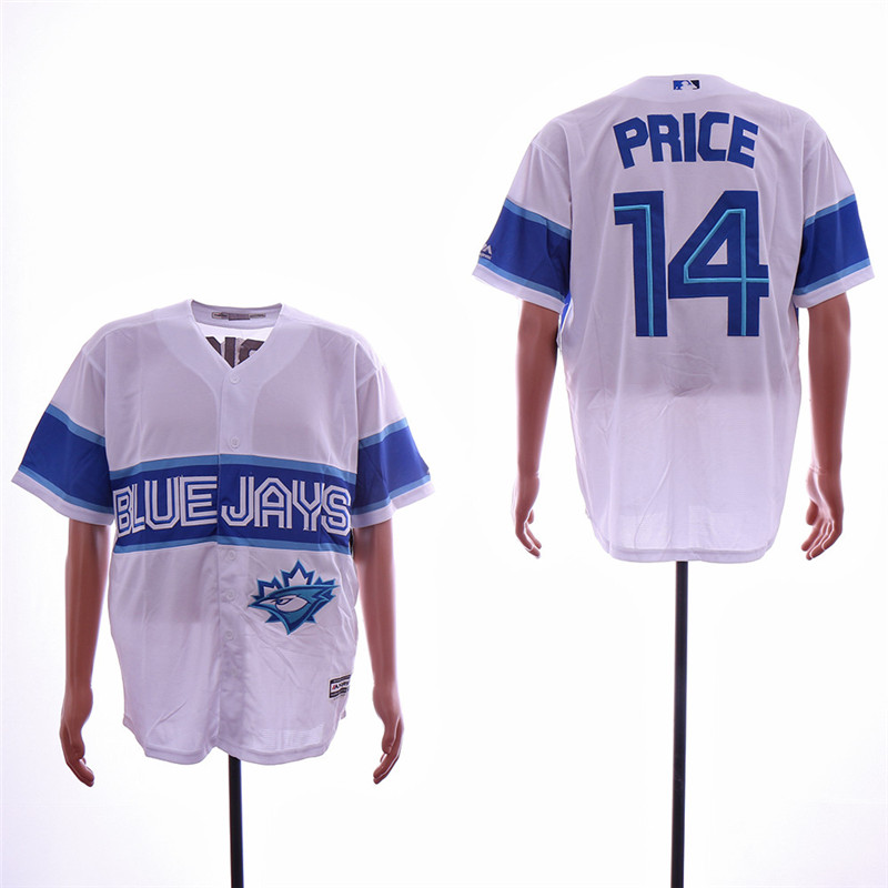 Blue Jays 14 David Price White Cool Base Jersey