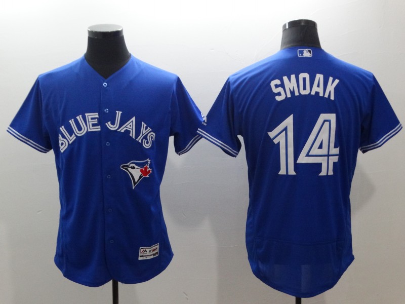 Blue Jays 14 Justin Smoak Royal Flexbase Jersey