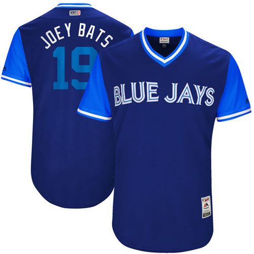 Blue Jays 19 Jose Bautista Joey Bats Majestic Royal 2017 Players Weekend Jersey