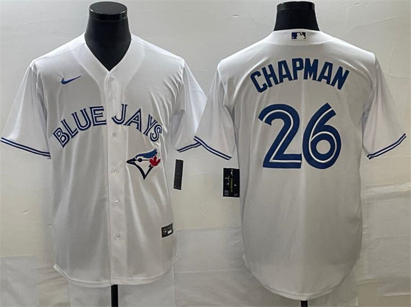 Blue Jays 26 Matt Chapman Blue Nike Cool Base Jersey