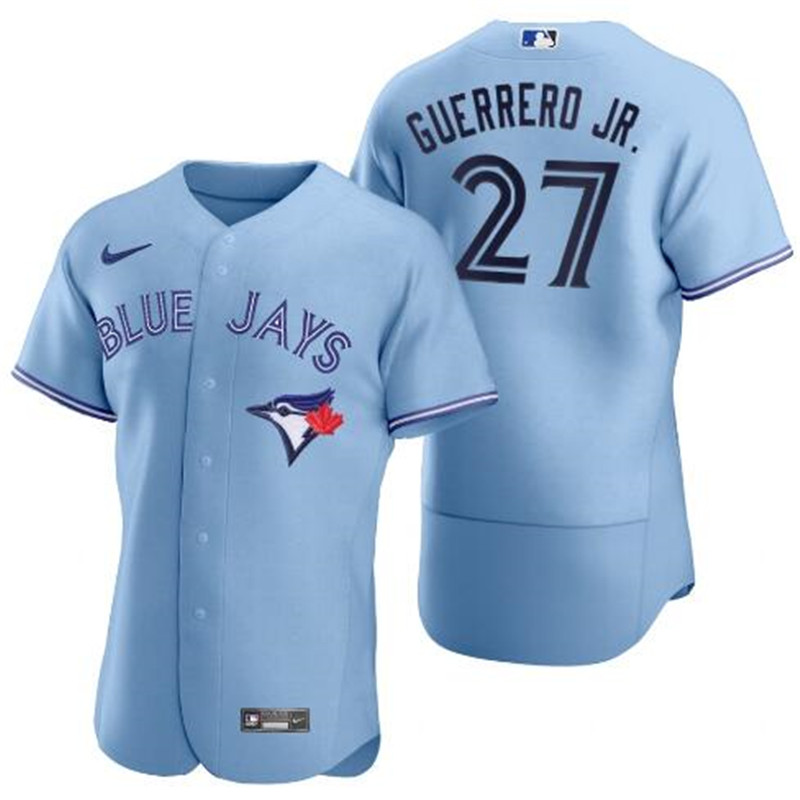 Blue Jays 27 Vladimir Guerrero Jr. Light Blue 2020 Nike Flexbase Jersey