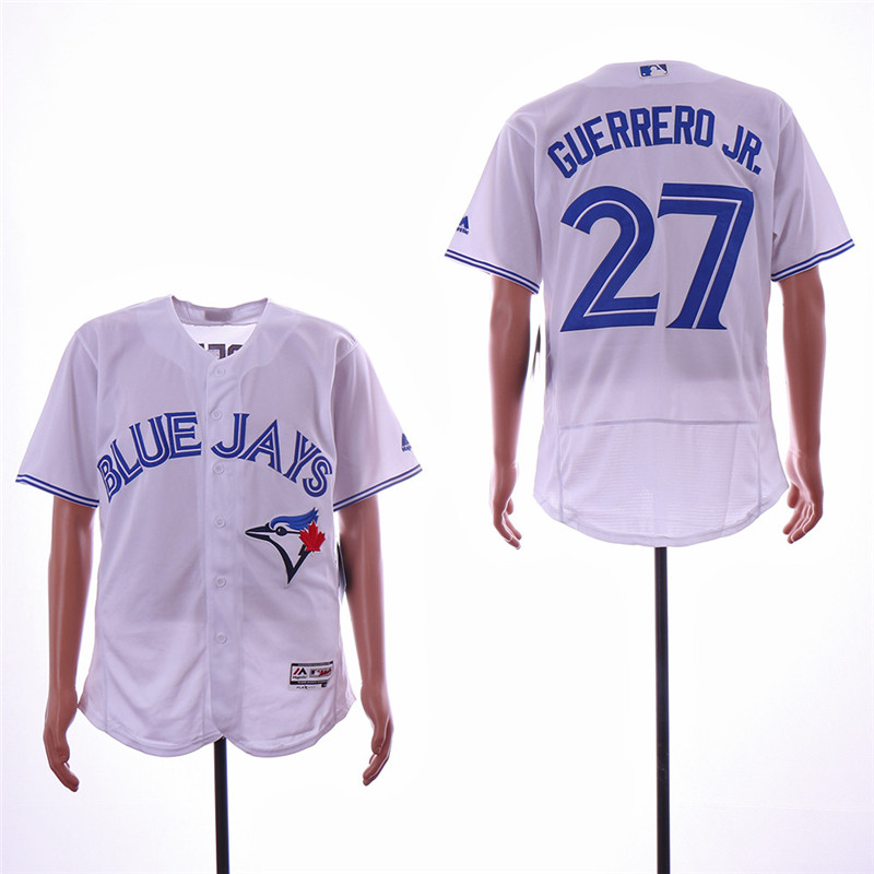 Blue Jays 27 Vladimir Guerrero Jr. White Flexbase Jersey