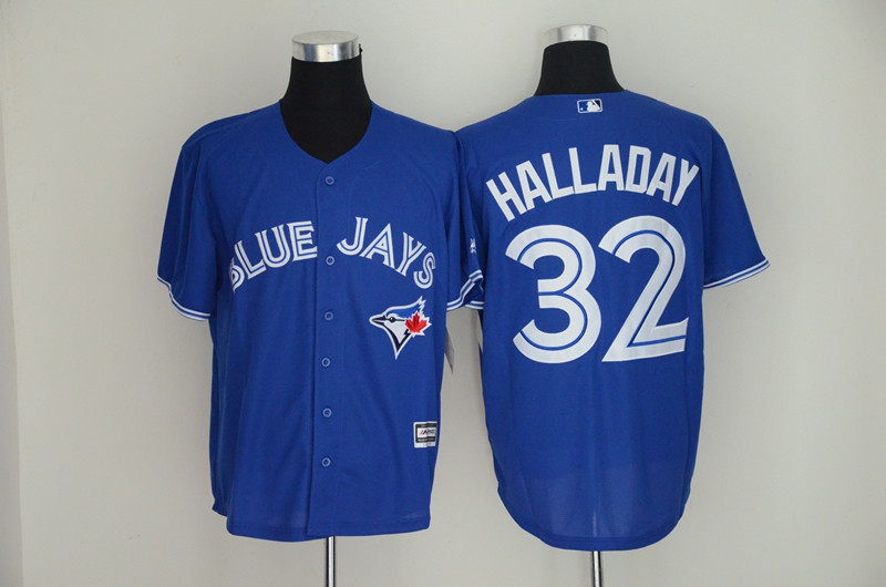 Blue Jays 32 Roy Halladay Royal Cool Base Jersey