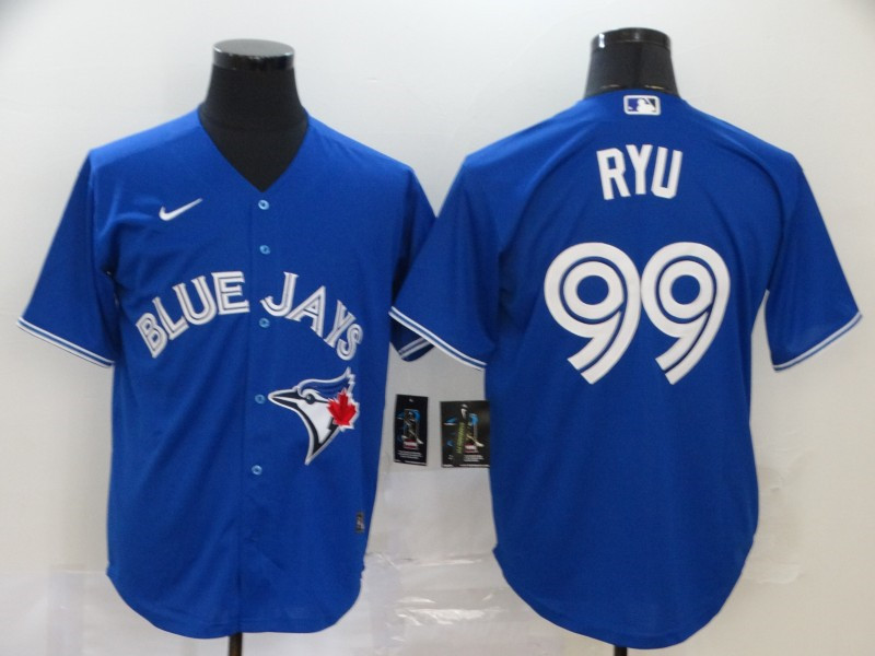 Blue Jays 99 Hyun Jin Ryu Royal 2020 Nike Cool Base Jersey