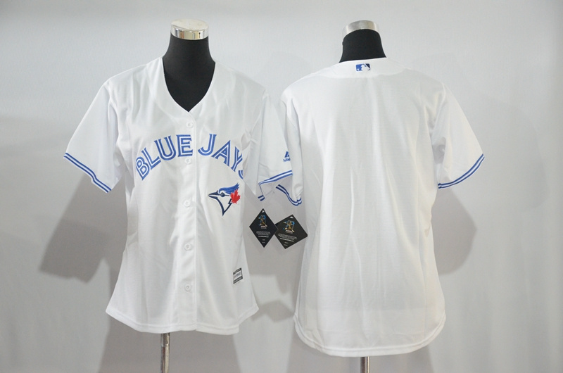Blue Jays Blank White Canada Day Women Stitched MLB Jersey