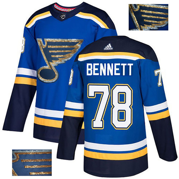 Blues 78 Beau Bennett Blue Glittery Edition  Jersey