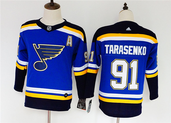 Blues 91 Vladimir Tarasenko Blue Women  Jersey