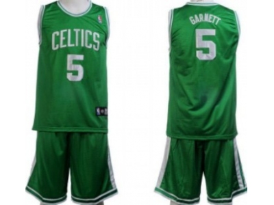 Boston Celtics #5 Garnett Green Suit
