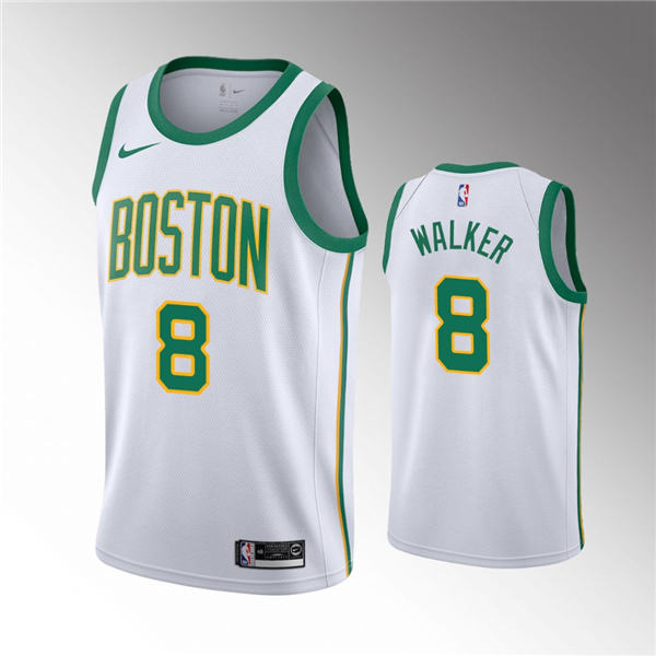 Boston Celtics #8 Kemba Walker 2019 20 City White Jersey