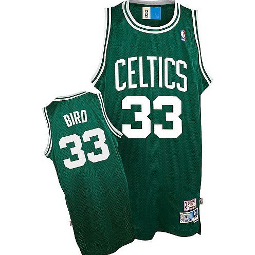 Boston Celtics 33 Larry Bird Soul Green Throwback Jerseys