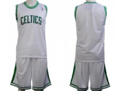 Boston Celtics Blank White Suit