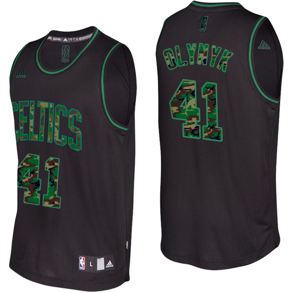 Boston Celtics Kelly Olynyk Camo Fashion Swingman Black Jersey