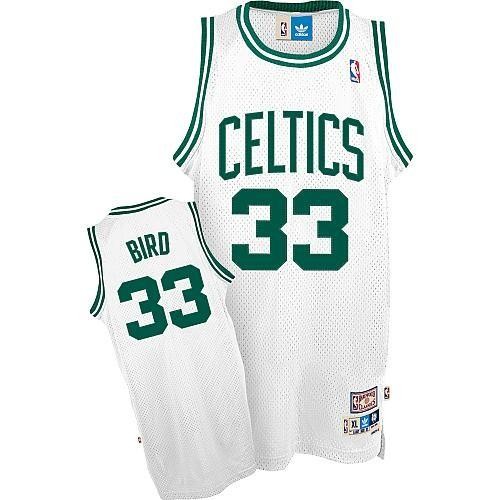 Boston Celtics Larry Bird 33 White Throwback Jerseys