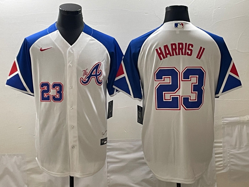 Braves 23 Michael Harris II White Nike 2023 City Connect Cool Base Jerseys