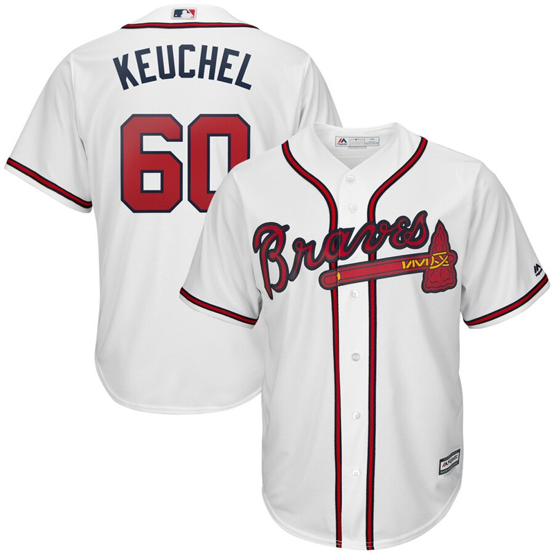 Braves 60 Dallas Keuchel White Cool Base Jersey