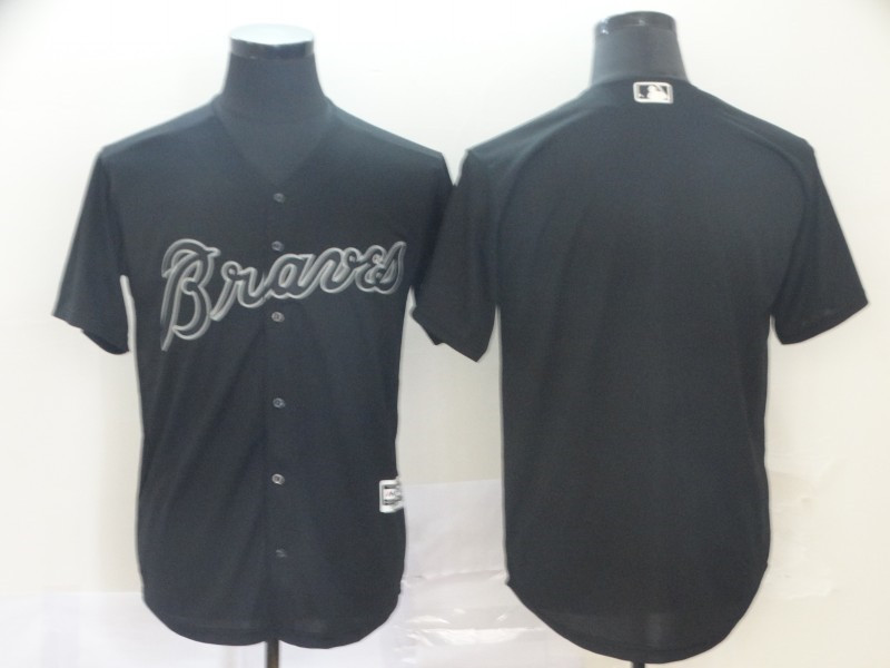 Braves Blank Black 2019 Players' Weekend Player Jersey