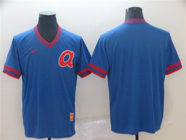 Braves Blank Blue Throwback Jersey