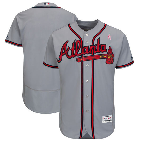 Braves Blank Gray 2018 Mother's Day Flexbase Jersey