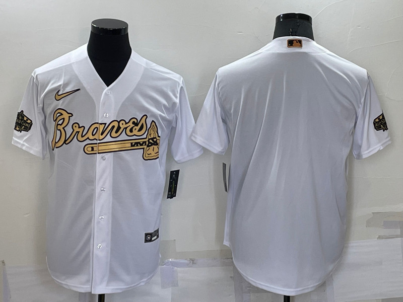 Braves Blank White Nike 2022 MLB All Star Cool Base Jersey