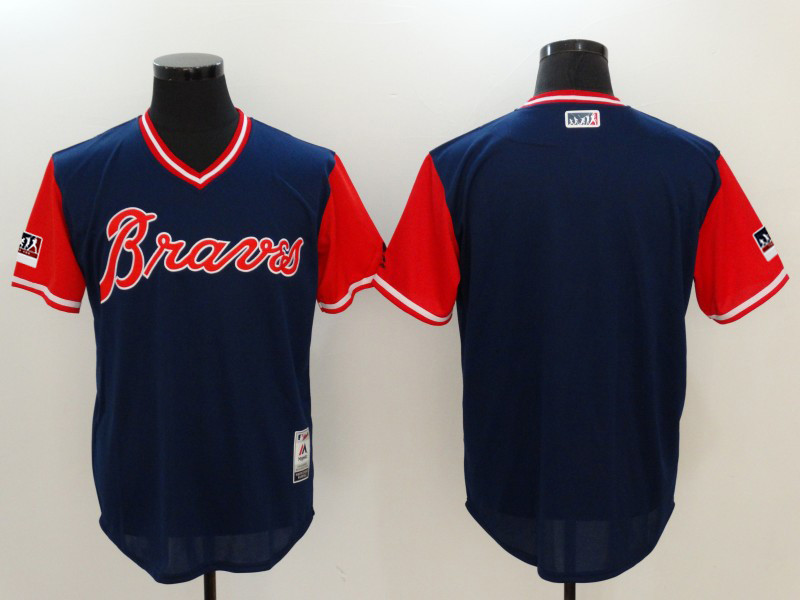 Braves Navy 2018 Players' Weekend Authentic Team Jersey