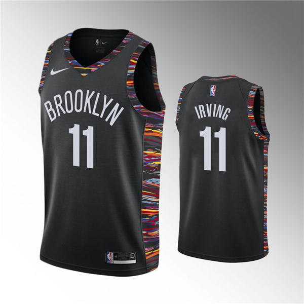 Brooklyn Nets #11 Kyrie Irving 2019 20 City Black Jersey