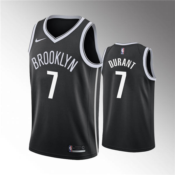 Brooklyn Nets #7 Kevin Durant 2019 20 Icon Black Jersey