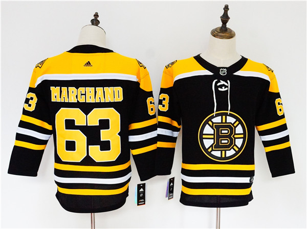 Bruins 63 Brad Marchand Black Women  Jersey