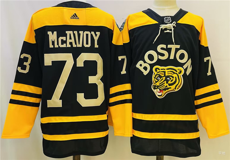 Bruins 73 Charlie McAvoy Black 2023 Winter Classic Adidas Jersey