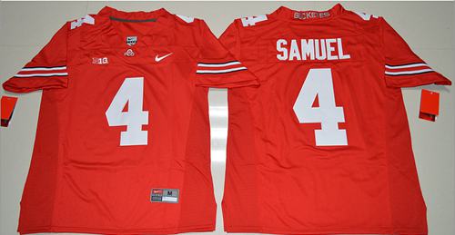 Buckeyes 4 Curtis Samuel Red Stitched NCAA Jersey