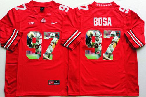 Buckeyes 97 Joey Bosa Red Player Fashion Stitched NCAA Jersey