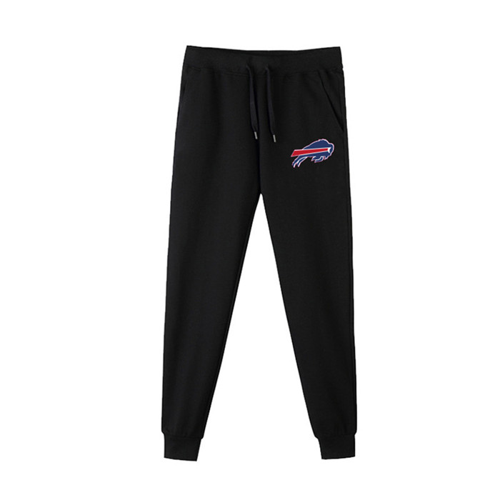 Buffalo Bills Black Men's Winter Thicken NFL Sports Pant