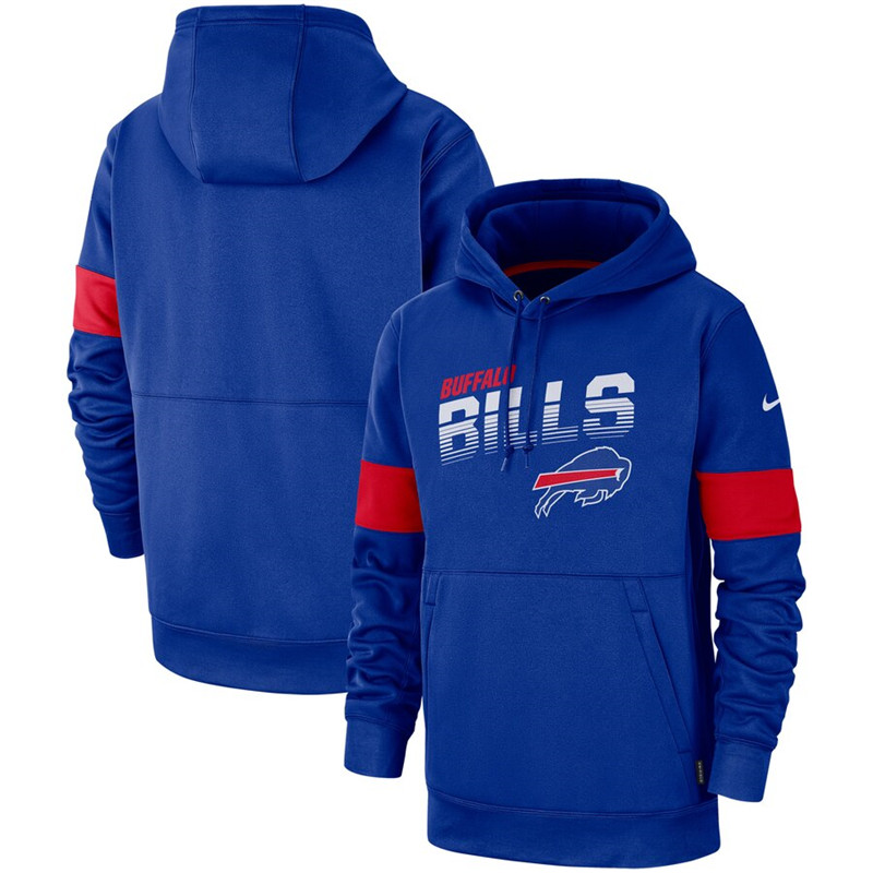 Buffalo Bills Nike Sideline Team Logo Performance Pullover Hoodie Royal