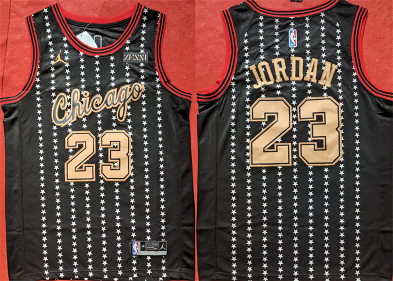 Bulls 23 Michael Jordan Black Jordan Brand Swingman Jersey